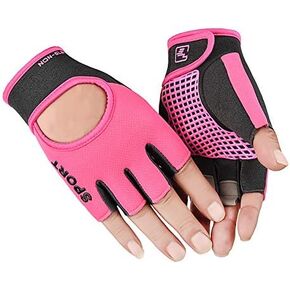 Workout-Gloves for Men & Women - Fingerless Gym Gloves with Non-Slip Palm Breathable Lightweight for Weightlifting Cycling Sport in Kuwait
