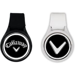 Callaway Magnetic Golf Ball Marker Hat Clips 2-Pack - Black/White in Kuwait