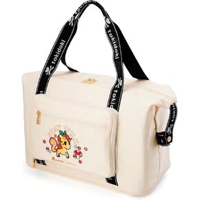 Tokidoki Foldable Travel Duffle Bag for Women, 40L Large Duffel Bags Carry On Weekend Bag ，with Overnight Bags for Men Women (Black) in Kuwait