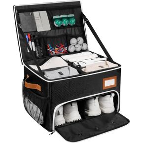 منظم صندوق الجولف بطبقتين، منظم الجولف مع حجرتين للأحذية، تخزين الجولف وخزانة صندوق السيارة المقاومة للماء للكرات والقبعات والملابس والقفازات والإكسسوارات والهدايا للاعبي الجولف in Kuwait
