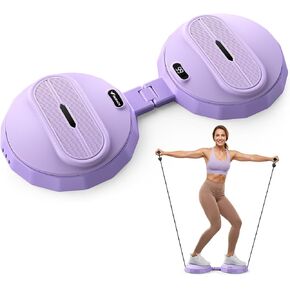 Merach Foldable Twist Board, Waist Twister Machine Exercise with Counter - Silent Ab Twister Board for Home Workout, Abs Exercise for Women & Men, Portable Waist Twisting Machine for Core, Legs & Arms in Kuwait