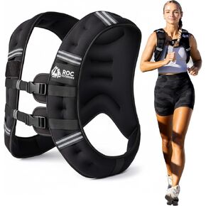 سترة روك للأماكن الخارجية مع تقنية خالية من الاحتكاك للنساء والرجال، سترة وزن 5 رطل/10 رطل/15 رطل/20 رطل/30 رطل مع شريط عاكس للتمرين، وتدريب القوة، والجري، والمشي، واللياقة البدنية، وتدريب الأثقال، وفقدان الوزن، ورفع الأثقال in Kuwait
