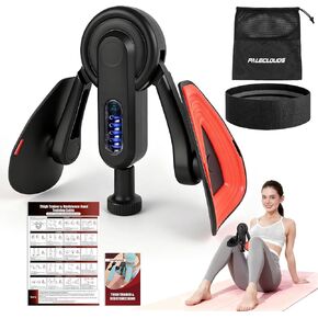 مدرب الفخذ للنساء، 10-100 رطل قابل للتعديل لتمرين الفخذ الداخلي مع شريط الساق وملصق لتمرين كيجل، مدرب أرضية الحوض لإعادة تأهيل ما بعد الولادة، صالة الألعاب الرياضية المنزلية in Kuwait