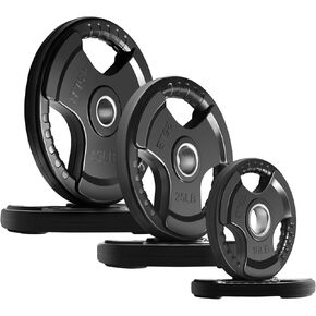 ألواح وزن RitFit للحديد، ألواح قبضة مطاطية أولمبية مقاس 2 بوصة لرفع الأثقال وتدريبات القوة في المنزل وصالة الألعاب الرياضية، فردية، زوجية ومجموعات in Kuwait