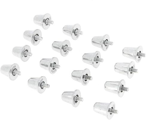 Gilbert - Aluminium Cleat 18/21 mm – Aluminium Football Cleats – Metallic Silver – One Size fits All in Saudi Arabia