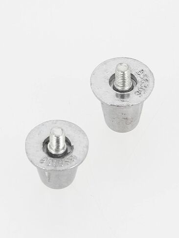 Gilbert - Aluminium Cleat 18/21 mm – Aluminium Football Cleats – Metallic Silver – One Size fits All in Saudi Arabia