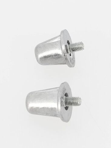 Gilbert - Aluminium Cleat 18/21 mm – Aluminium Football Cleats – Metallic Silver – One Size fits All in Saudi Arabia