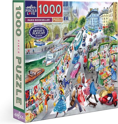eeBoo Piece & Love: Stockholm - 1000 Piece Puzzle - Adult Square Jigsaw, 23x23, Includes Image Reference Insert, Glossy Pieces in Kuwait