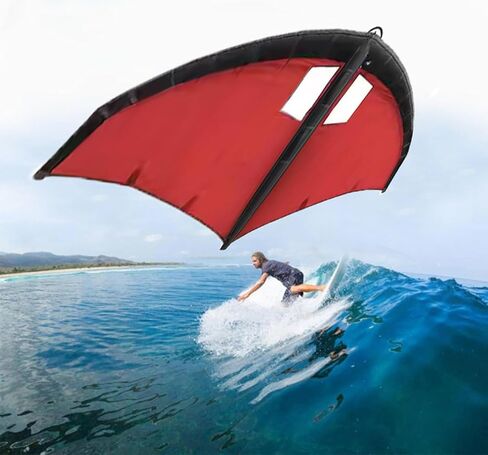 Windsurfing Inflatable Wing,Wind Wingfoil and Hydrofoil Board, Handheld Surf Sail, with Window, for Water Sports, Kiteboarding, Surfing in Kuwait