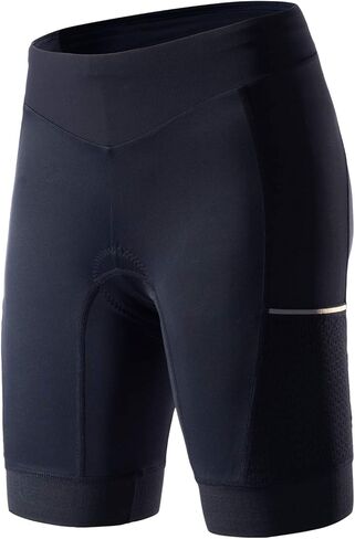 شورت MY KILOMETER Triathlon للسيدات 8 بوصات شورت ثلاثي مع جيوب جانبية بعامل حماية من الأشعة فوق البنفسجية 50+قماش، مقاس إضافي in Kuwait