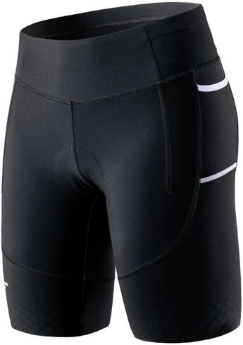 MY KILOMETRE Triathlon Shorts Women 8"Inseam Tri Shorts with Side Pockets UPF 50+Fabric,Plus Size in Saudi Arabia