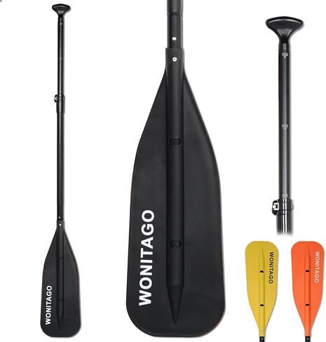 Canoe Paddle with Aluminum Shaft and PP Blade, Adjustable Paddle for Canoeing, Boating and Rafting, 4-5 Ft (122-152 cm) in Kuwait