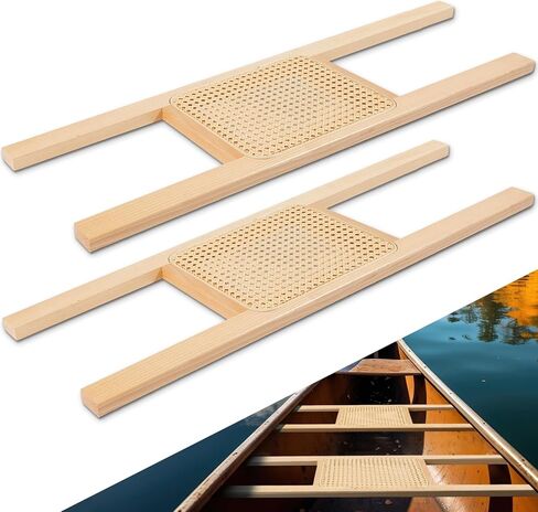 2 Pcs 34 Inch Canoe Webbed Seat Outdoor Caned Seat Replacement Canoe Hardware Accessories Weather-Resistant for Kayaking Boating Fishing Camping in Kuwait