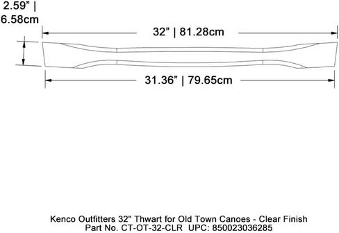 كينكو أوتفيترز 32 بوصة إحباط لزوارق المدينة القديمة - لمسة نهائية شفافة in Kuwait