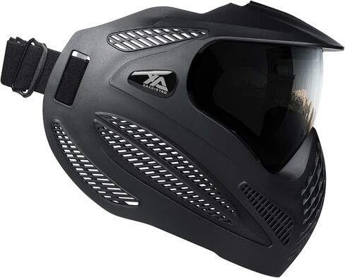Xaegistac Paintball Mask-Intergrated Sun Visor Airsoft Mask, Wide Field of View, Anti Fog, Adjustable Headband for Paintball, Airsoft in Kuwait