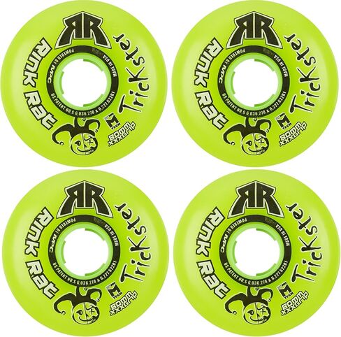 Roller Hockey Wheels 68mm 76a Trickster Green Inline Indoor - 4-Pack in Kuwait