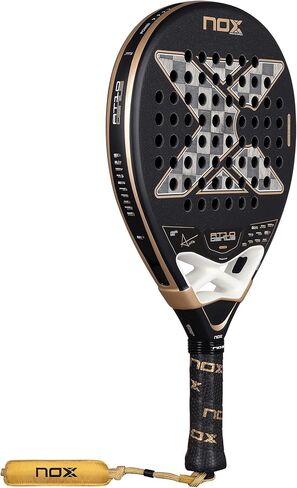 NOX Padel Racket AT10 Genius 18K Alum 2026 | Agustin Tapia Teardrop Shape Pala Padel | Weight Balance System, 18K Alum Carbon Face, MLD Black Eva | EOS Tunnel Agility, Custom Grip, Dual Spin Surface in Kuwait