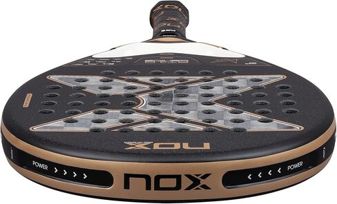 NOX Padel Racket AT10 Genius 18K Alum 2026 | Agustin Tapia Teardrop Shape Pala Padel | Weight Balance System, 18K Alum Carbon Face, MLD Black Eva | EOS Tunnel Agility, Custom Grip, Dual Spin Surface in Kuwait