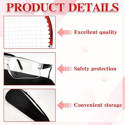 مجموعة مكونة من قطعتين من مضارب الاسكواش للمبتدئين تتضمن مضارب مع أكياس مضرب ونظارات مضادة للضباب وكرة منقط أزرق ورياضات رياضية داخلية للمبتدئين وتدريبات مبتدئة واللعب الترفيهي in Kuwait