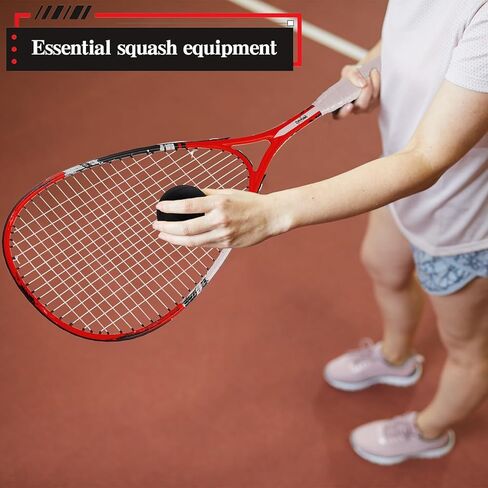 مجموعة مكونة من قطعتين من مضارب الاسكواش للمبتدئين تتضمن مضارب مع أكياس مضرب ونظارات مضادة للضباب وكرة منقط أزرق ورياضات رياضية داخلية للمبتدئين وتدريبات مبتدئة واللعب الترفيهي in Kuwait