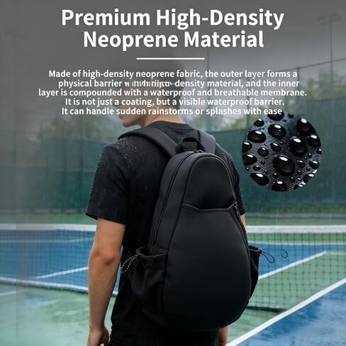 Multi-Purpose Large Capacity Rucksack & Crossbody Bag for Badminton, Tennis, Diving – Sports Equipment Backpack with Padded Compartments, Gear Organizer for Men & Women in Saudi Arabia