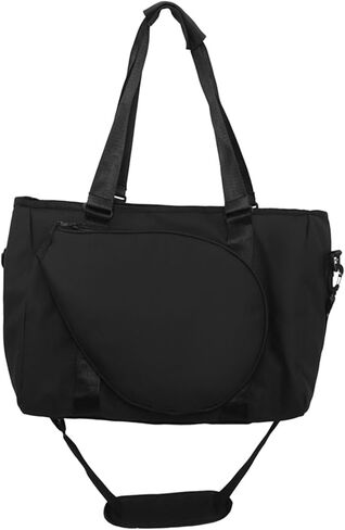 Badminton Racket Shoulder Bag, Badminton Tote Bag, with Zipper Portable Handbag for Women Men for Squash Racquets Clothes Outdoor in Saudi Arabia