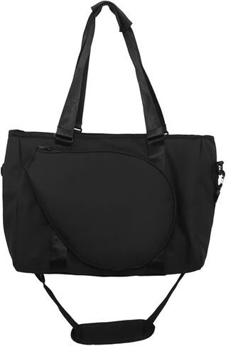 Badminton Racket Shoulder Bag, Badminton Tote Bag, with Zipper Portable Handbag for Women Men for Squash Racquets Clothes Outdoor in Saudi Arabia