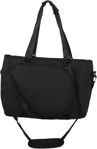 Badminton Racket Shoulder Bag, Badminton Tote Bag, with Zipper Portable Handbag for Women Men for Squash Racquets Clothes Outdoor in Saudi Arabia