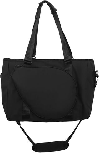 Badminton Racket Shoulder Bag, Badminton Tote Bag, with Zipper Portable Handbag for Women Men for Squash Racquets Clothes Outdoor in Saudi Arabia