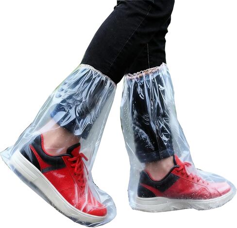 Waterproof Shoe Covers for Rain & Snow, Disposable Rain Shoe Covers for Men Women Non-Slip Indoor Outdoor Rain Boot Shoe Protectors Overshoes for Wet Weather, Commuting, Dog Walking(6 Pack) in Kuwait