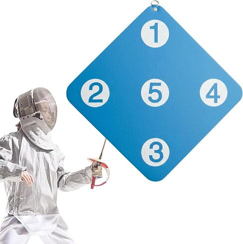 Fencing Target Wall-Mounted Training Equipment with Five Bullseye Scoring Zones for Saber, Foil, and Epee Self-Training Home Practice Skill Improvement Tool in Kuwait