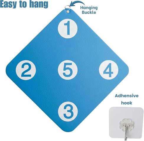 Fencing Target Wall-Mounted Training Equipment with Five Bullseye Scoring Zones for Saber, Foil, and Epee Self-Training Home Practice Skill Improvement Tool in Kuwait