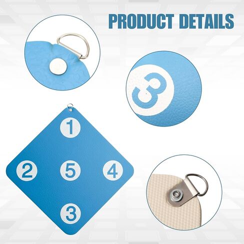 Fencing Target Wall-Mounted Training Equipment with Five Bullseye Scoring Zones for Saber, Foil, and Epee Self-Training Home Practice Skill Improvement Tool in Kuwait