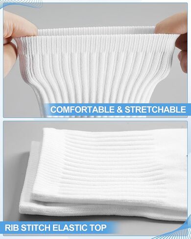 Fencing Socks for Men Youth Epee and Foil White Cotton Fencing Knee High Socks Comfortable Support Athletic Stockings in Saudi Arabia