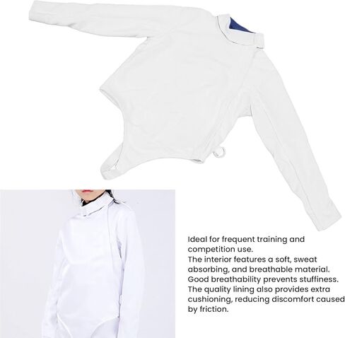 Dan&Dre Fencing Jacket for Foil Epee Saber Youth Fencing Sport Uniform for Training Anti Puncture Thickened CE350N in Kuwait