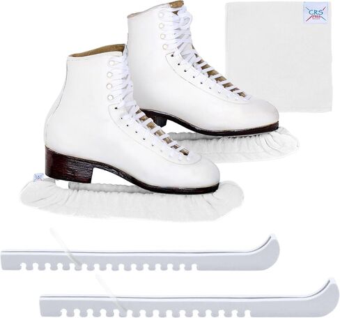 مجموعة هدايا CRS Cross Ice Skate Guards وSoakers ومنشفة. تصميم حماية قابل للتعديل من قطعة واحدة وملحقات غطاء شفرة التزلج الناعمة للتزلج على الجليد. لا يلزم التجميع in Kuwait