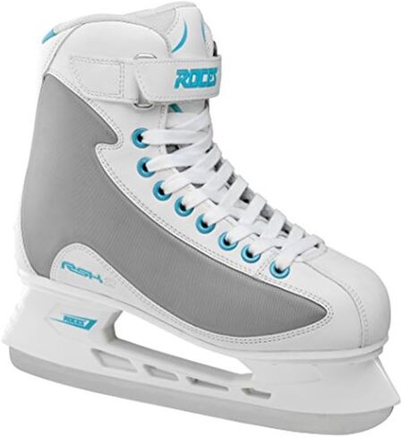 ROCES RSK 2 Ice Skates for Men, Classic Hockey Style Stainless Steel Figure Skates with Lace & Power Strap Closure System & Anatomic Padding Footbed for Comfortable Everyday Wear in Saudi Arabia