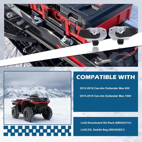 Kefly Snowboard Ski Rack Fastener Kit Compatible with LinQ 2015-2019 Can-Am Outlander Max 1000 and 650 Replace 715001707 715008044 715000945 in Kuwait