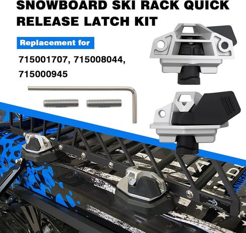 2PCS Snowboard Ski Rack Quick Release Latch Kit Compatible With 2015-2019 Can-Am Outlander Max 1000 and 650 Models, Snowboard Ski Rack Fastener Kit, Replacement For 715001707, 715008044, 715000945 in Kuwait