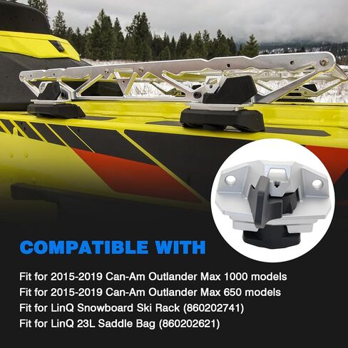 2PCS Snowboard Ski Rack Quick Release Latch Kit Compatible With 2015-2019 Can-Am Outlander Max 1000 and 650 Models, Snowboard Ski Rack Fastener Kit, Replacement For 715001707, 715008044, 715000945 in Kuwait