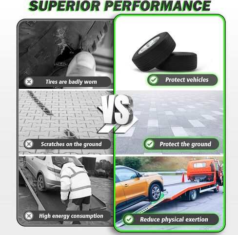 Tire Skates for Car Haulers Flat Beds Wreckers and Rollback Carriers, 4 Pack in Saudi Arabia