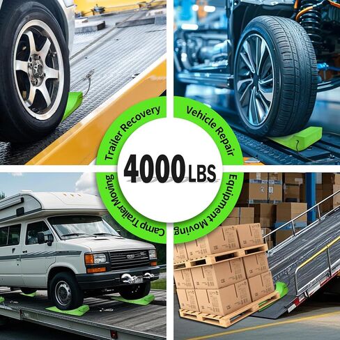 Tire Skates for Car Haulers Flat Beds Wreckers and Rollback Carriers, 4 Pack in Saudi Arabia