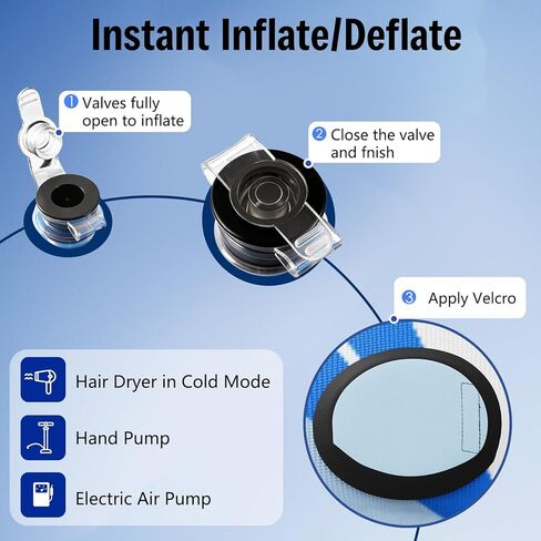 زلاجة أنبوبية للثلج مع غطاء قماشي فاخر، أنابيب ثلج شديدة التحمل للتزلج، زلاجة ثلجية قابلة للنفخ مقاس 47 بوصة للأطفال والكبار، تصميم قابل للسحب مع طبقة حماية سفلية معززة، متعة الشتاء في الهواء الطلق in Kuwait