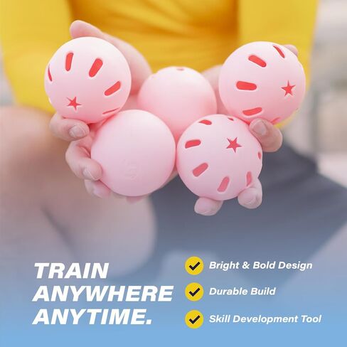 كرات بيسبول بلاستيكية من Bandit Sports Coach RAC Popper، مصنوعة من مواد مقاومة للصدمات والارتداد، كرات بيسبول مثالية للتدريب على البيسبول (6 عبوات) in Kuwait