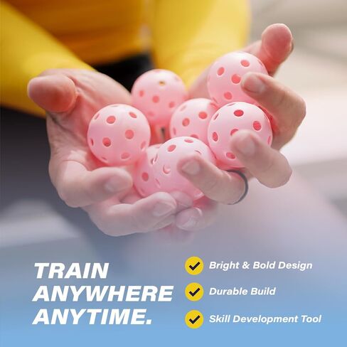 كرات بوبر صغيرة من بانديت سبورتس كوتش راك، كرات بيسبول بلاستيكية، مصنوعة من مواد مقاومة للصدمات ومرتدة، ممارسة كرات البيسبول للتدريب (12 عبوة) in Kuwait