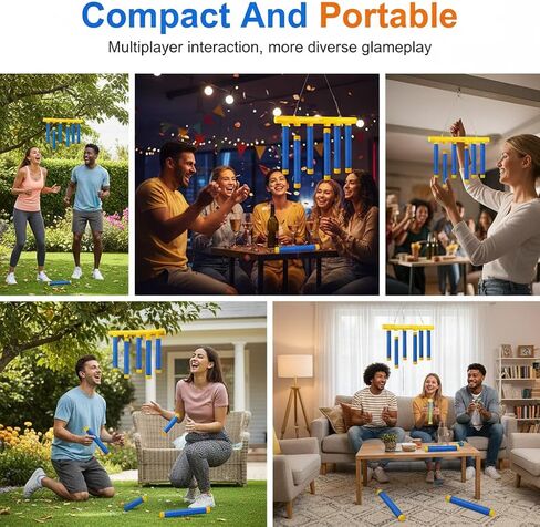 Reflex Drop Sticks Challenge, Falling Sticks Reaction Training Tool, Adjustable Speed Catching Sticks for Hand Eye Coordination & Reaction Time Boost in Adults in Kuwait