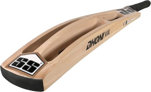 SS Premium DHONI Strike 7 Cricket Kashmir Willow Leather Ball Cricket bat ' Adult Size - Short Handle (Bat Cover Included) in Kuwait