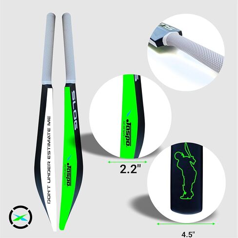 مضرب تنس الكريكيت البلاستيكي من Jaspo SLOG بالحجم الكامل (34 بوصة × 4.5 بوصة) لجميع الفئات العمرية (SLOG Cricket BAT) (SLOG) in Kuwait