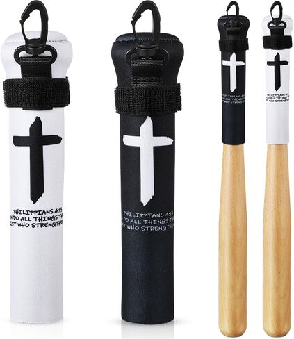 2 Pack Baseball & Softball Ice Cream Drip Bat Cover Wooden Baseball Bat Sleeve Softball Handle Protector for Hanging on Fence Warmer & Cover with Hook for Travel Storage in Saudi Arabia