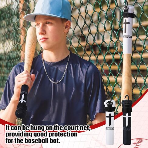 2 Pack Baseball & Softball Ice Cream Drip Bat Cover Wooden Baseball Bat Sleeve Softball Handle Protector for Hanging on Fence Warmer & Cover with Hook for Travel Storage in Saudi Arabia